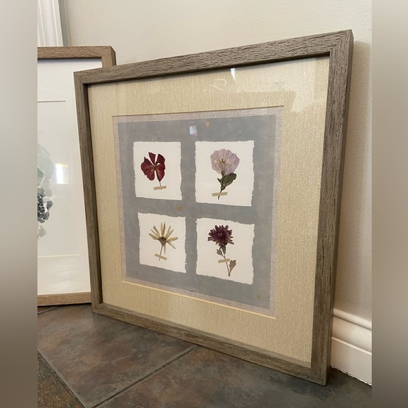 Floral Glass Framed Picture Wall Decor Set - Picture 2 of 4